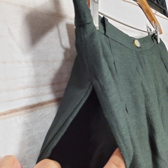 Kasper & Company Black Fully Lined Linen Blend High Rise Dress Pants Size 12 - Picture 4 of 11